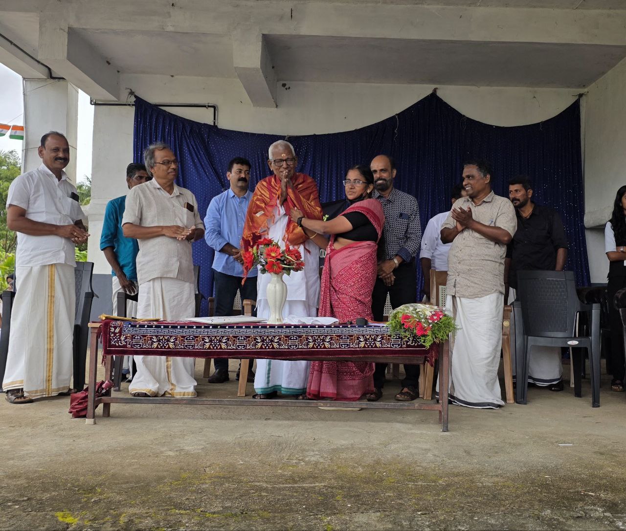 Felicitation with Golden Shawl